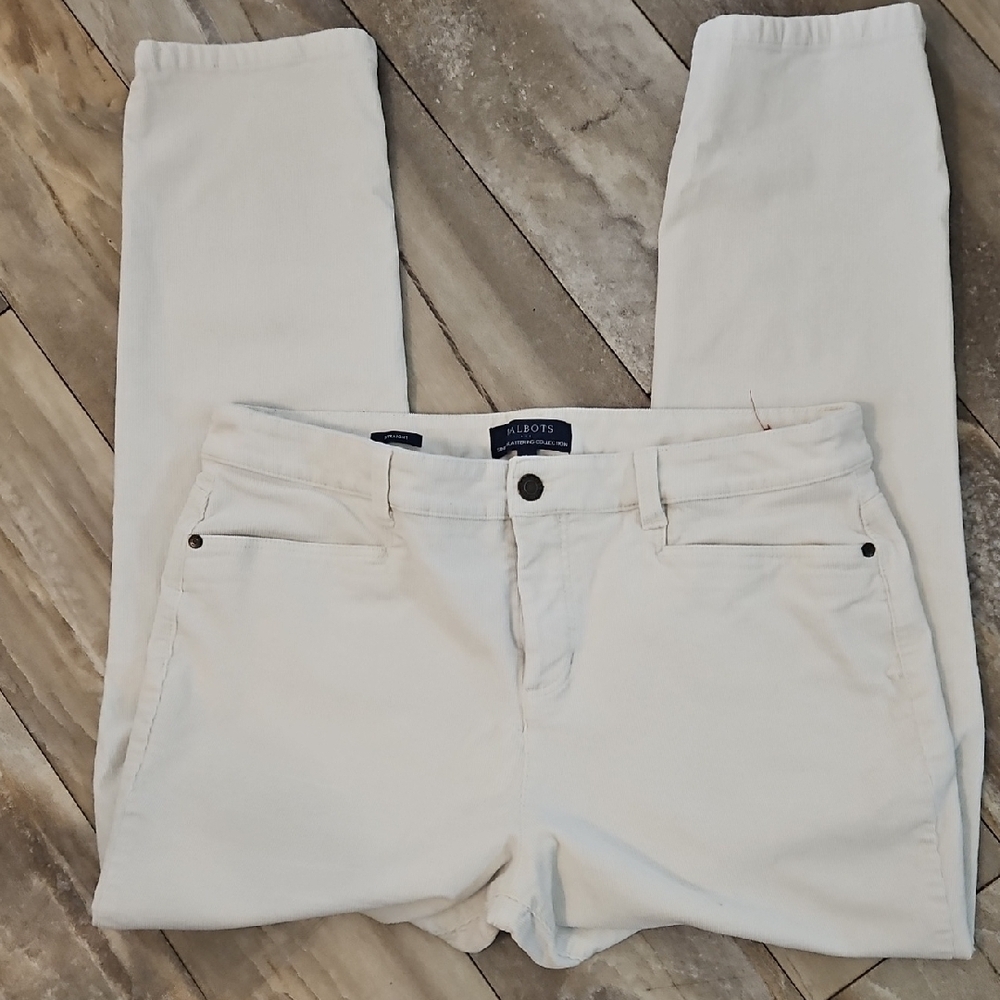 Talbots Straight Leg Jeans in Off-White